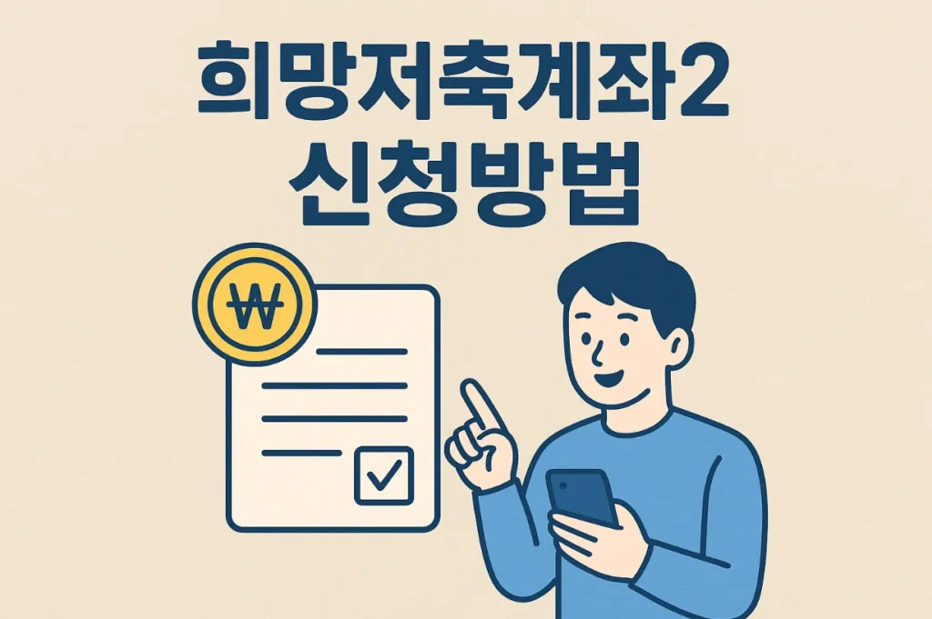 희망저축계좌2 신청방법 정부지원 저축제도 완벽 해설 자격·조건·신청 꿀팁
